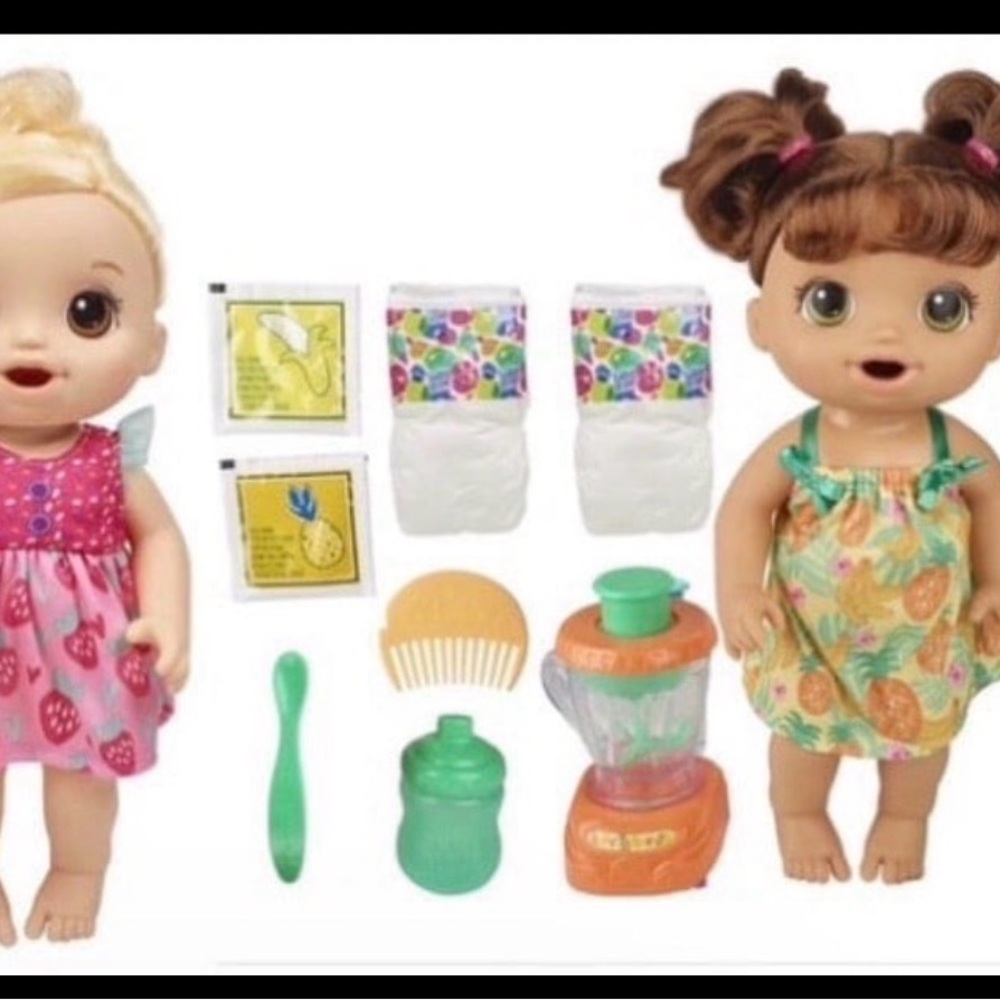 New set of 2 baby alive dolls